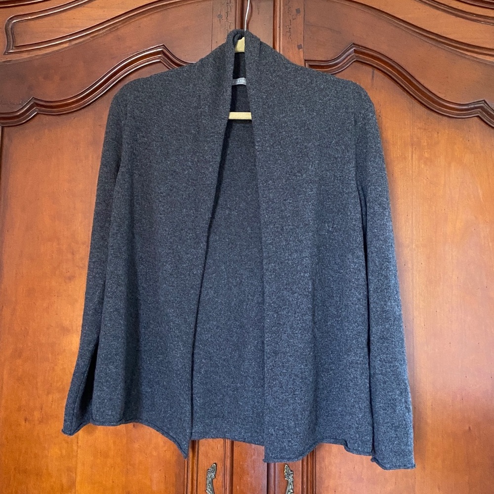 In Cashmere Classic All Season Open Front Wrap Cardigan
